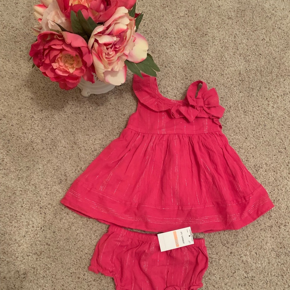 NWT 💕 Sweet Heart Rose Pink 2PC - 12 Months